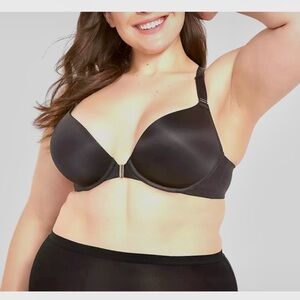 Cacique Black Underwire Plunge Bra